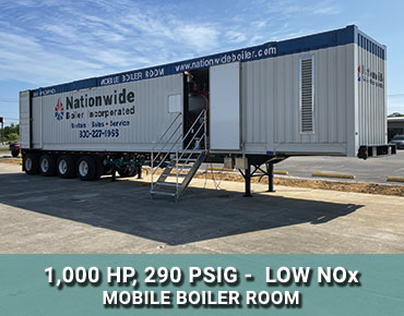 1000 HP Low NOx Mobile Boiler Room