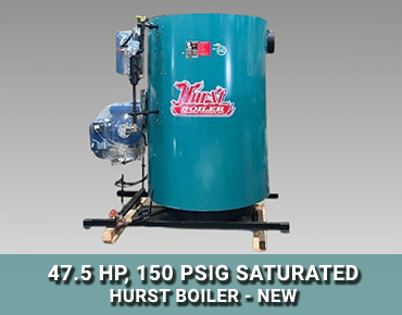 New 47.5HP Hurst Vertical Boiler